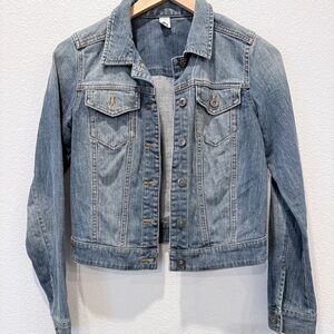 BP. Cropped Denim Jacket Size S | Y2K Baby Tee Core Indie Sleaze Model Off Duty
